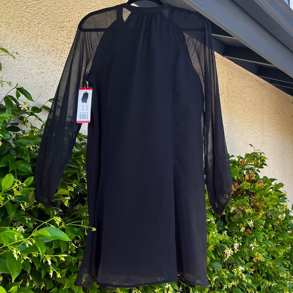 Joie Limited Edition Balloon Sleeve Dress Black Caviar Size X-Small fits Small - Picture 4 of 5